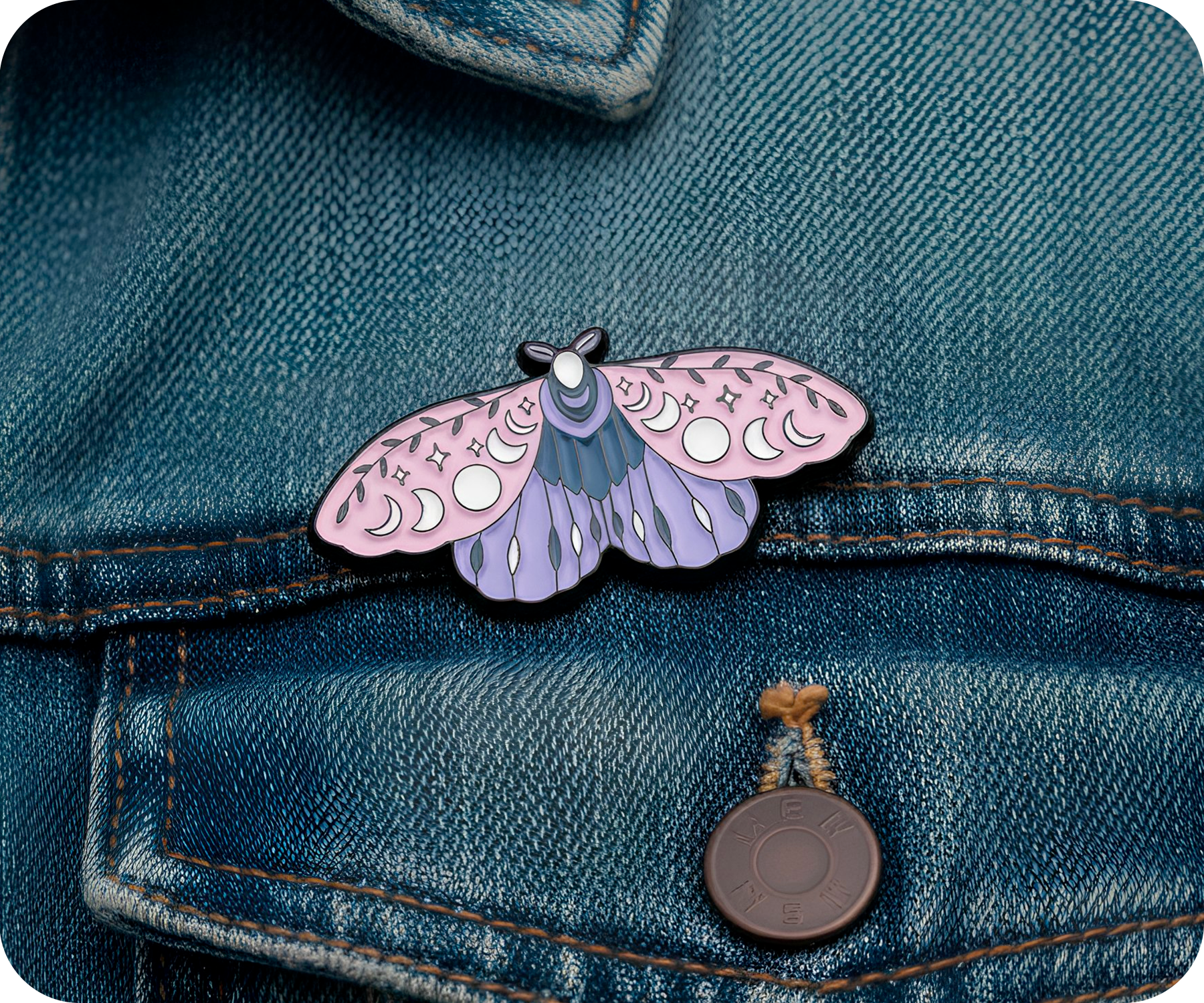 Mystic Spiritual Butterfly Pin Badge