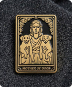 Mother Of Dogs Enamel Lapel Pin Badge