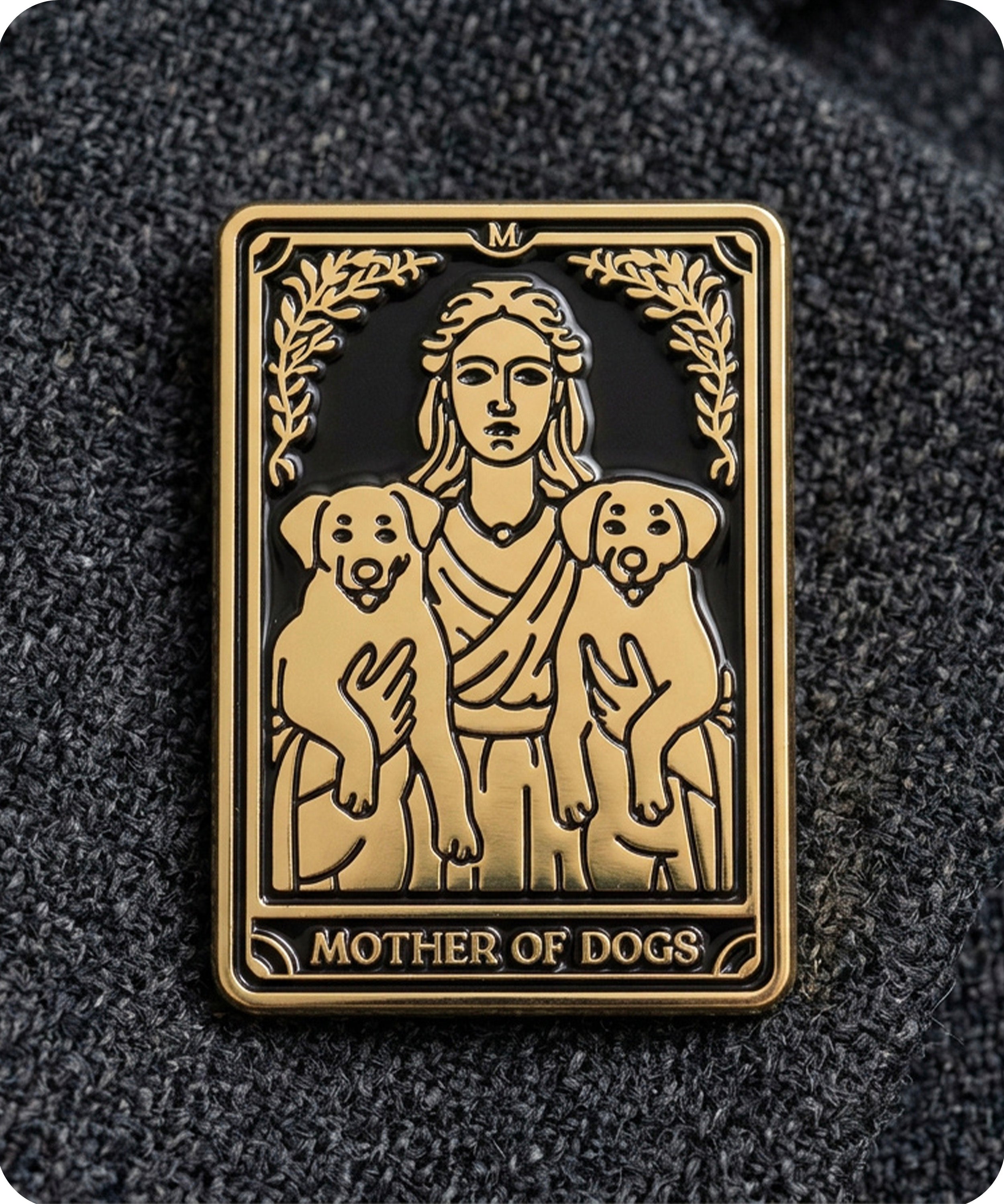 Mother Of Dogs Enamel Lapel Pin Badge
