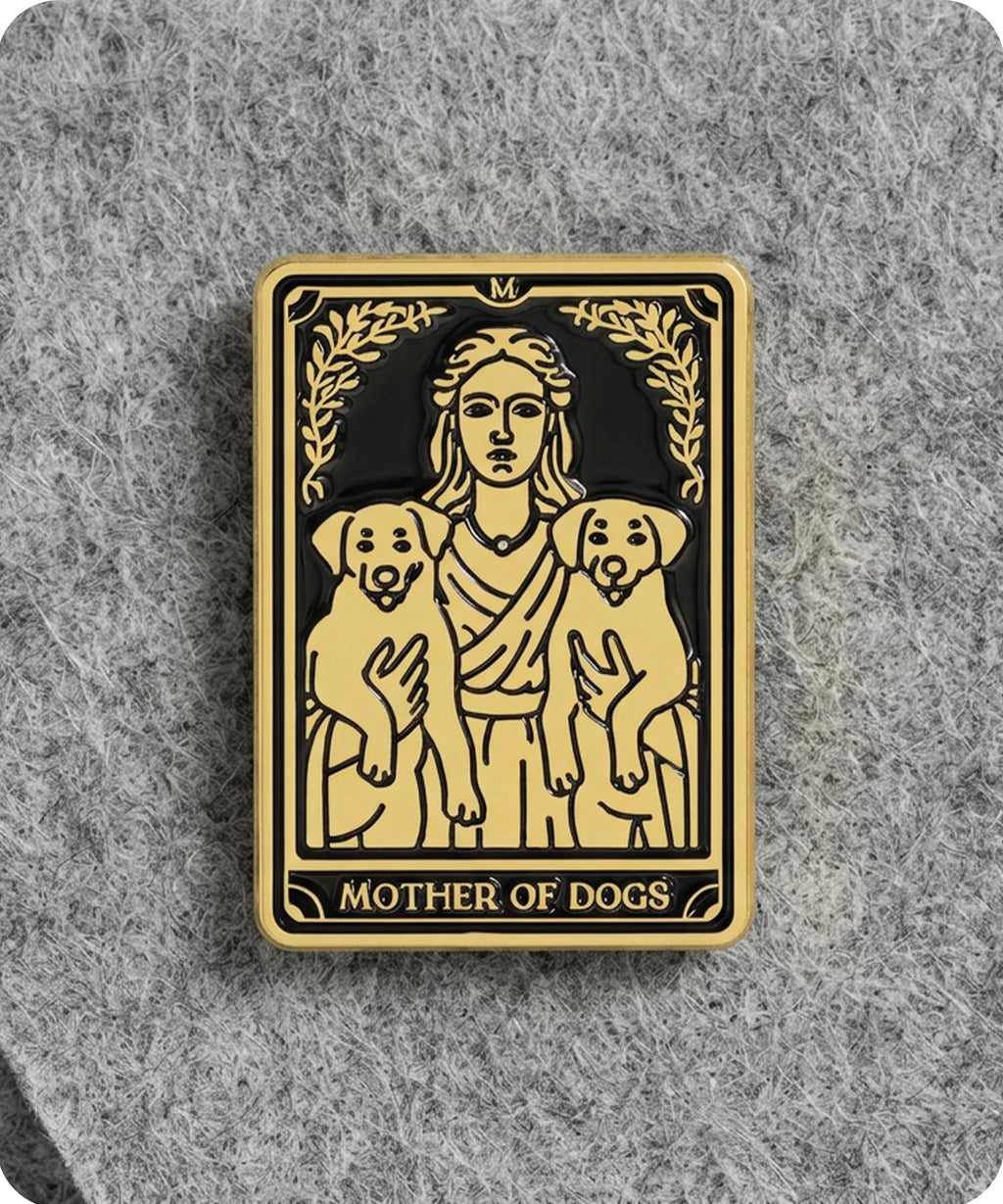 Mother Of Dogs Enamel Lapel Pin Badge