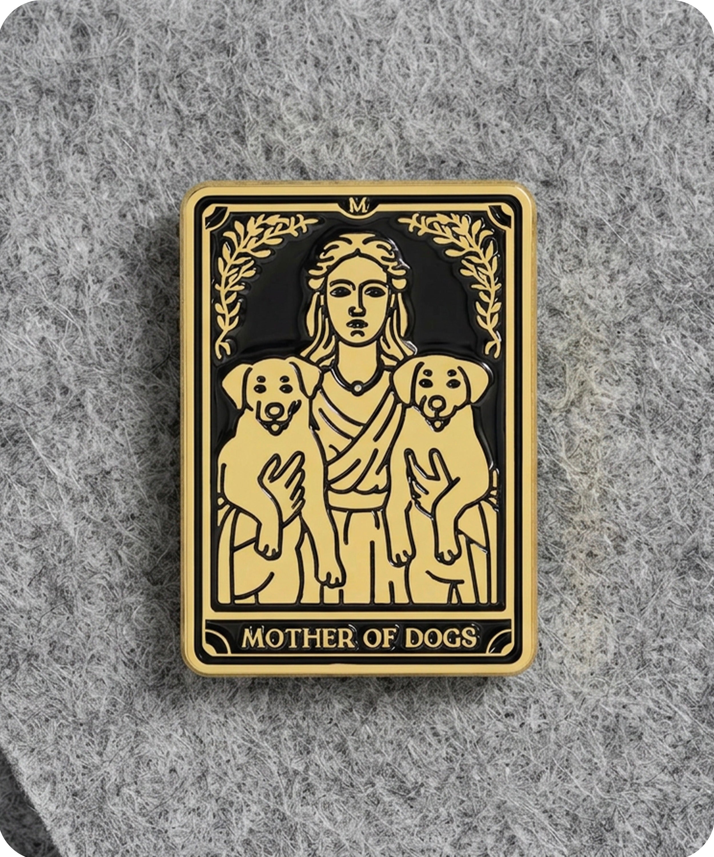 Mother Of Dogs Enamel Lapel Pin Badge