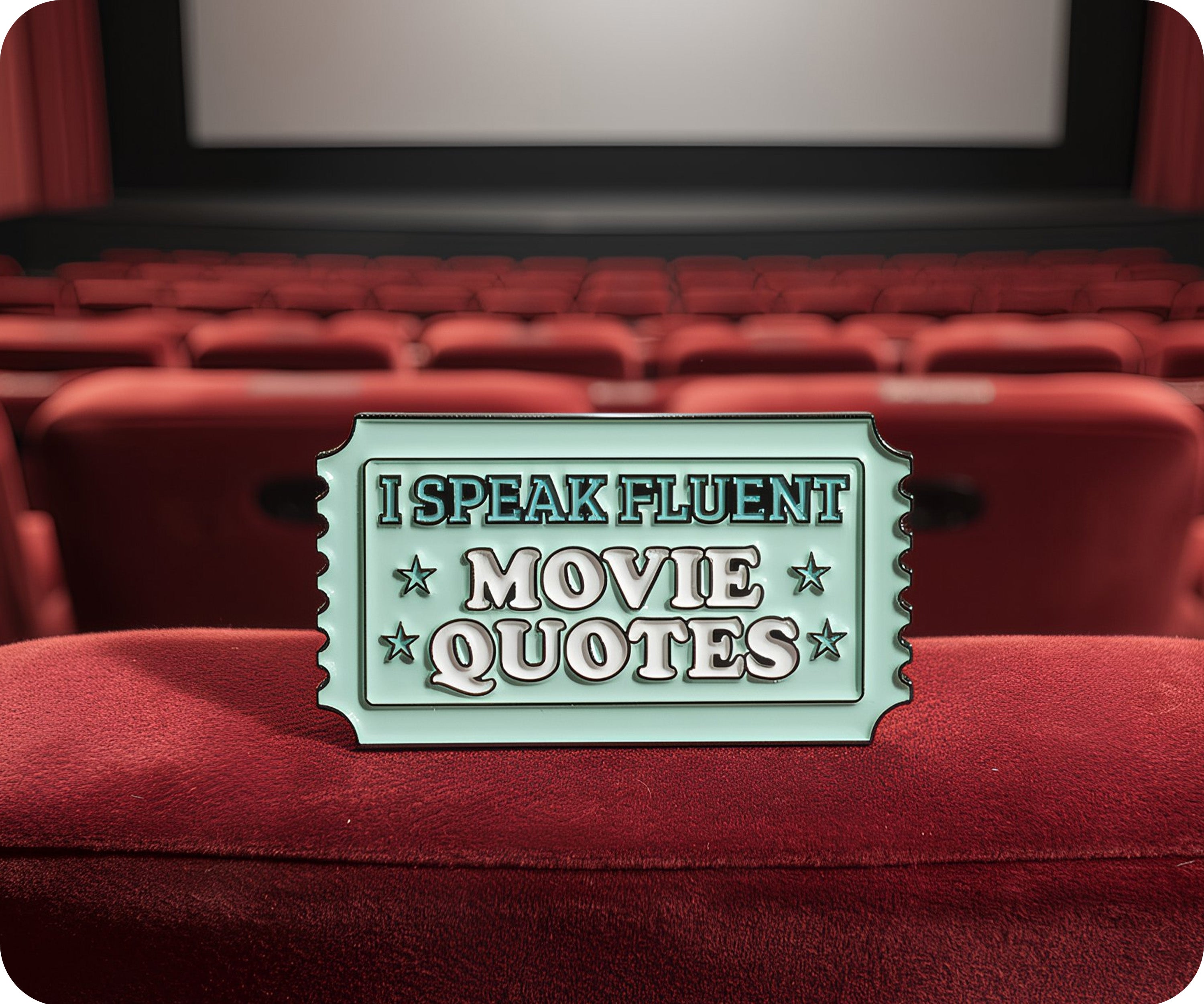 Pin de "Hablo fluidamente en citas de películas" Imagen secundaria del producto
