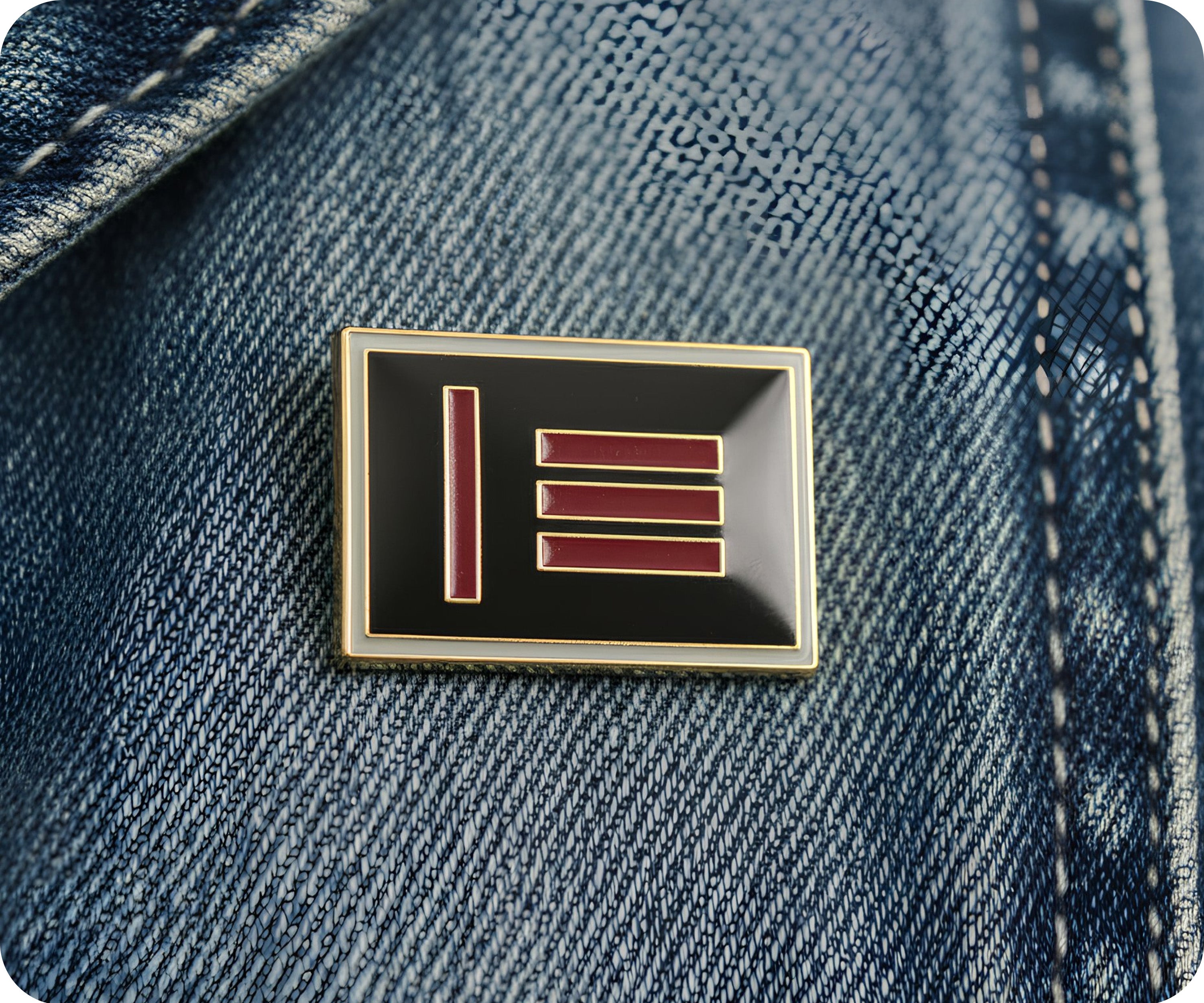 Master Slave Pin Badge