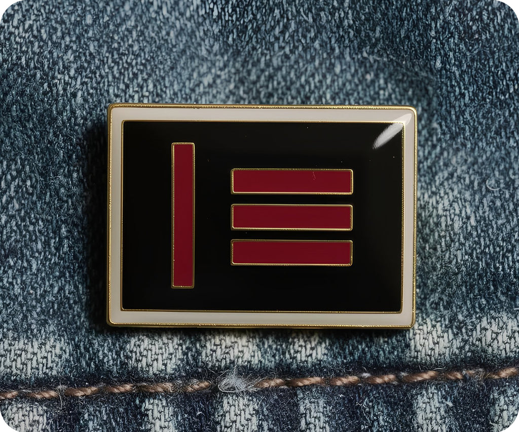 Master Slave Pin Badge