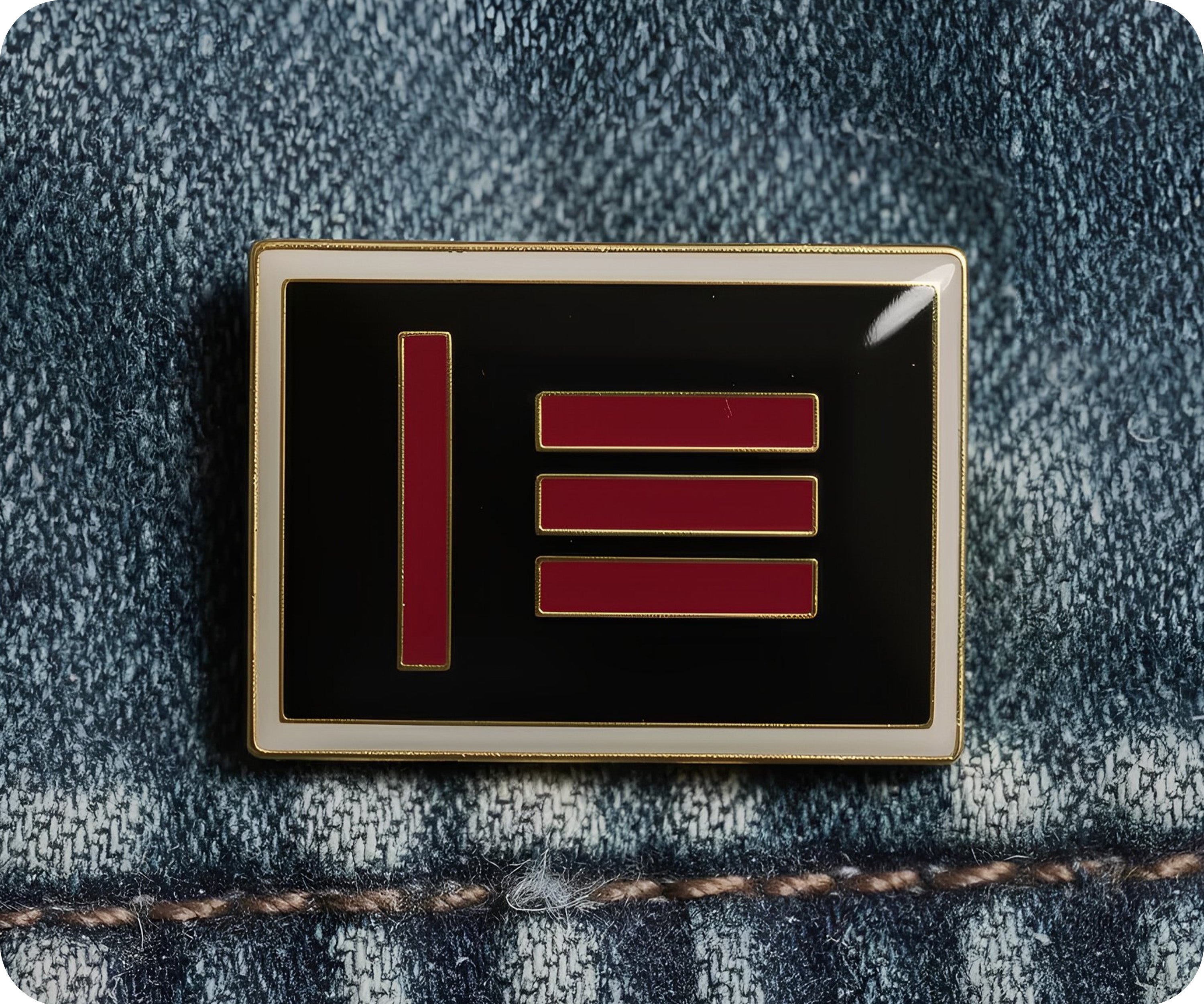 Master Slave Pin Badge
