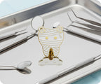 Insignia con Pin de Diente de Dentista para Zombi Momia