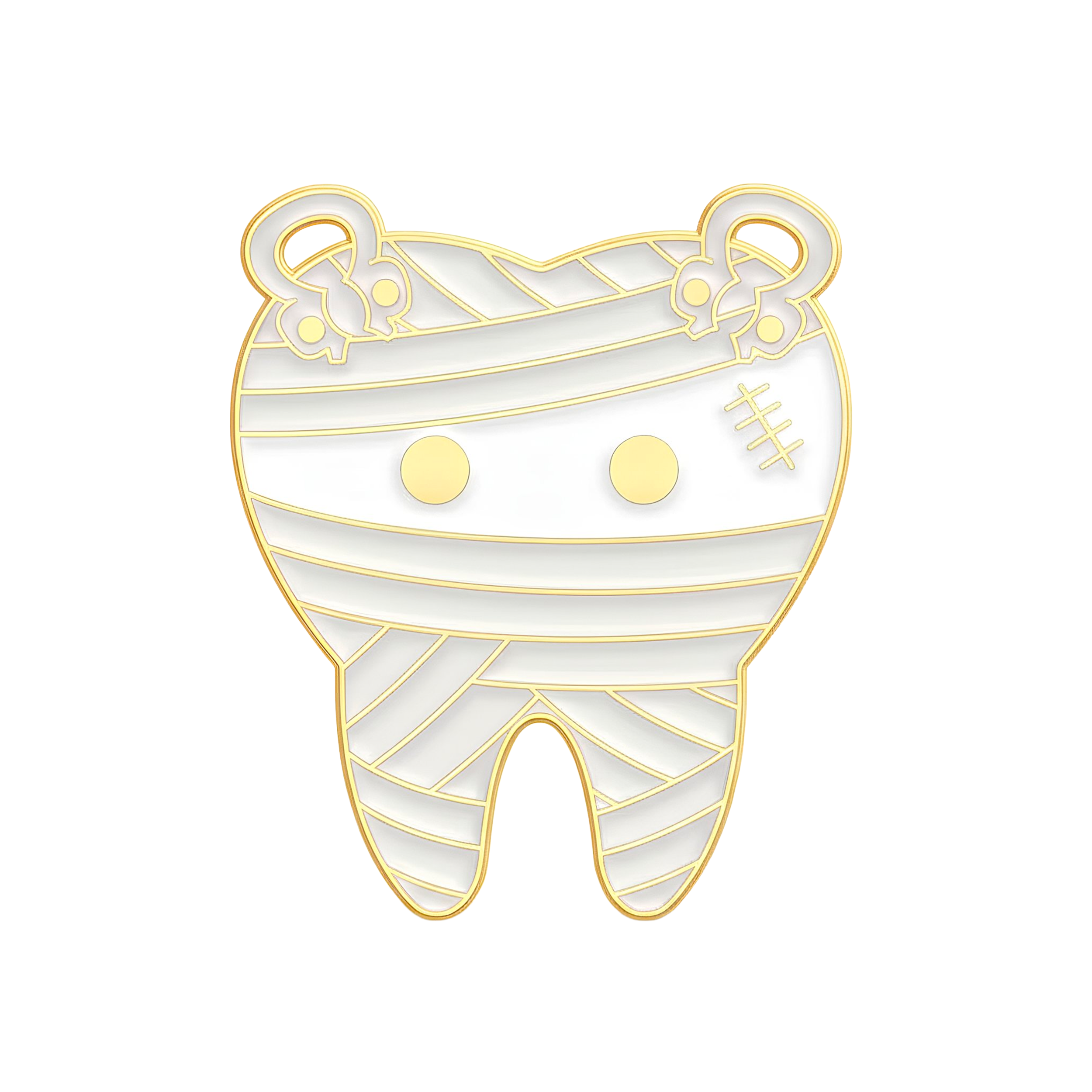 Insignia con Pin de Diente de Dentista para Zombi Momia Imagen principal del producto