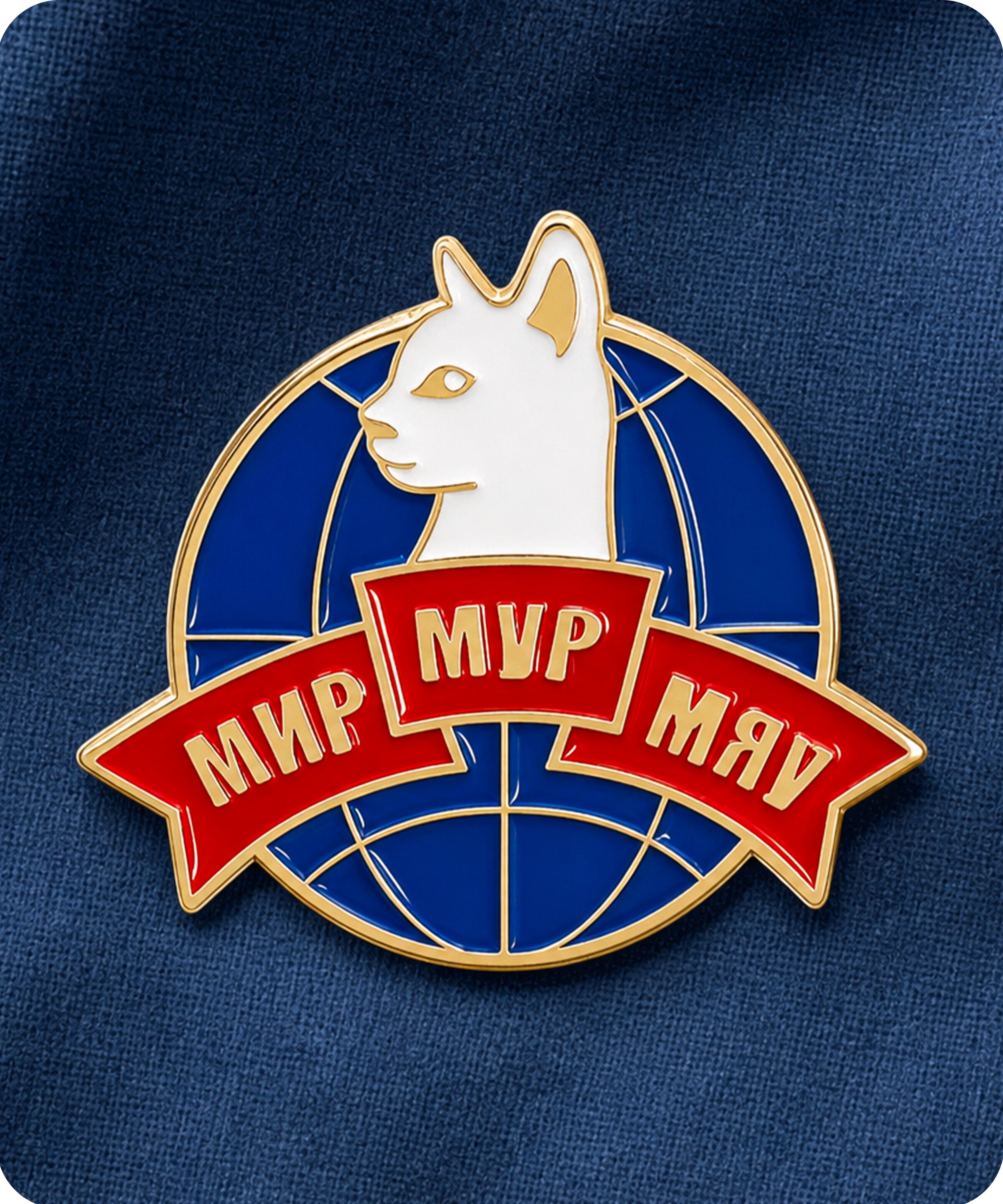 MVP Cat Enamel Lapel Pin Badge