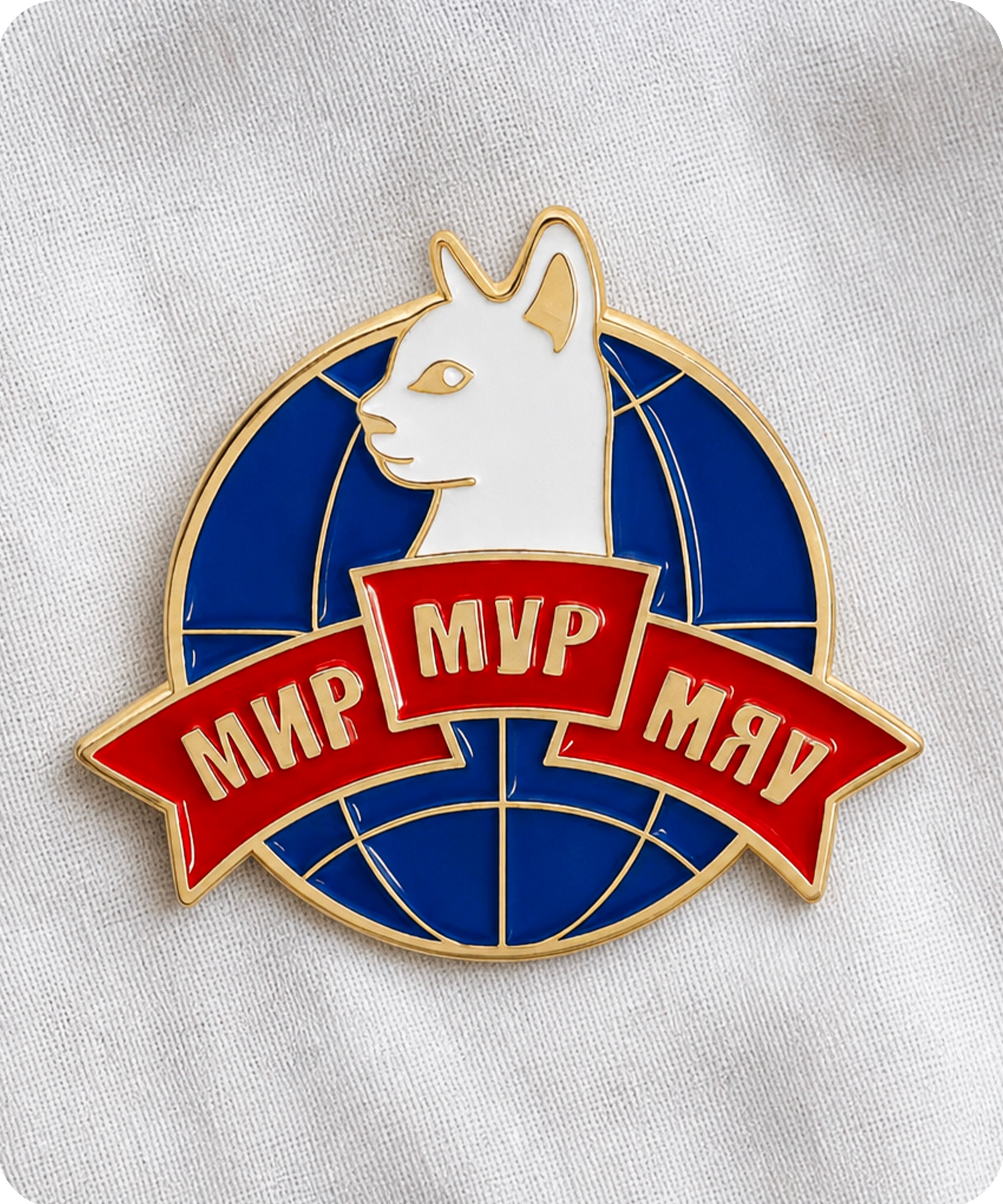 MVP Cat Enamel Lapel Pin Badge