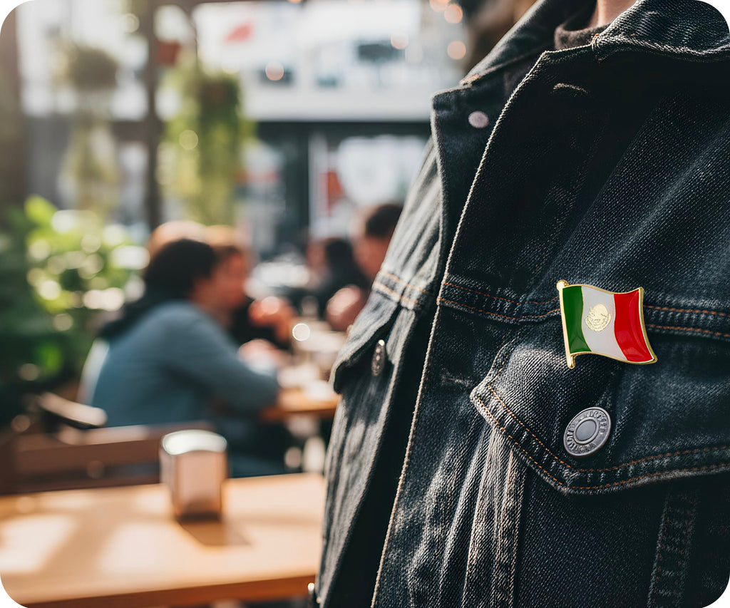 Mexico Flag Pin Badge