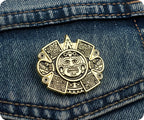 Mayan Aztec Mexican Pin Badge