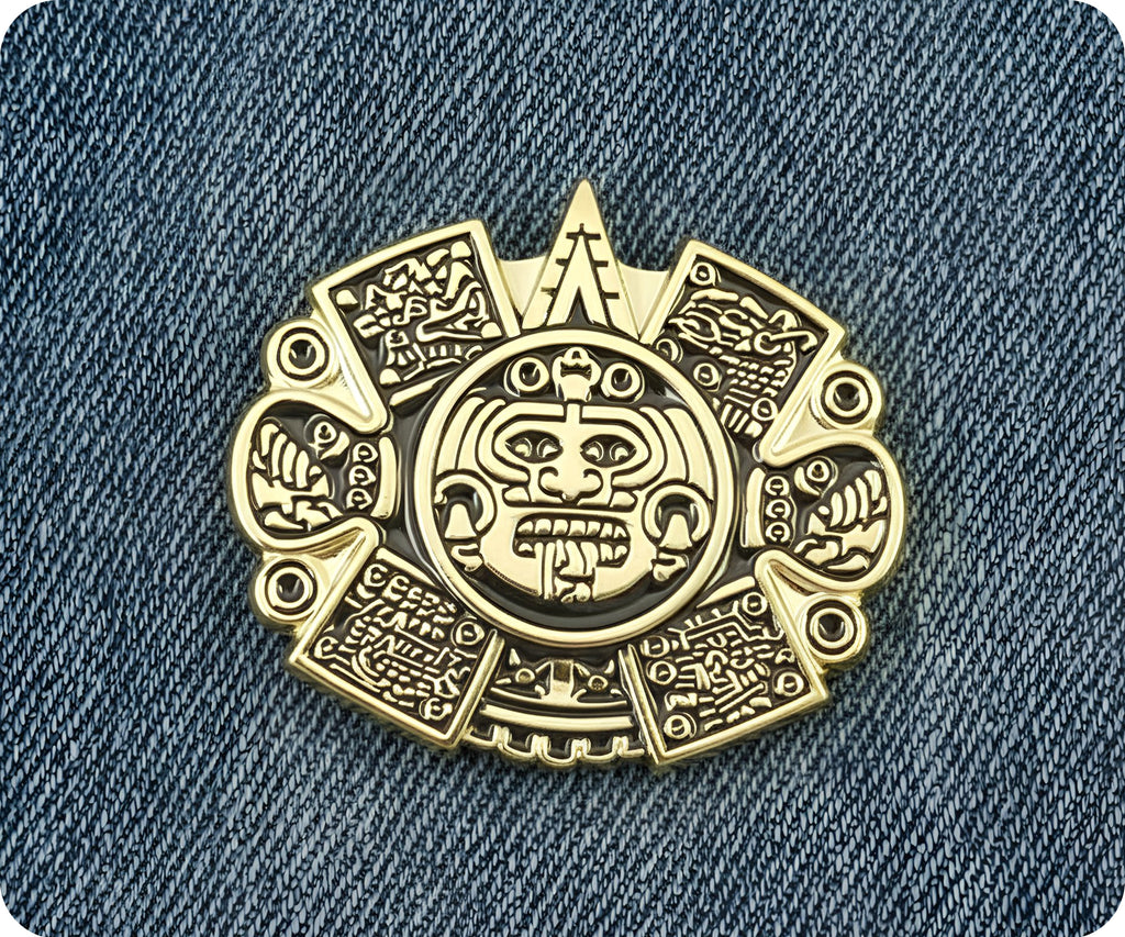 Mayan Aztec Mexican Pin Badge