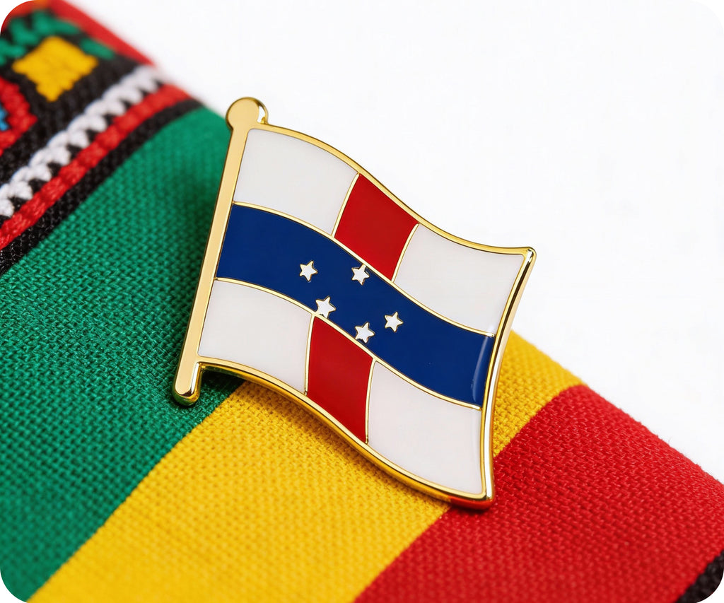 Netherlands Antilles Flag Pin Badge