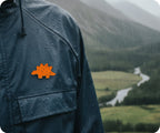 Stegosaurus Chicken Nugget Dinosaur Funny Pin Badge