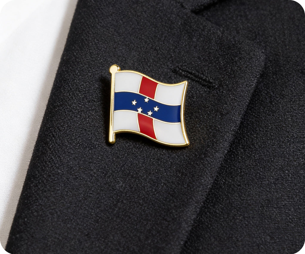 Netherlands Antilles Flag Pin Badge