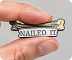Nailed It Medical Bone Doctor Pin Badge