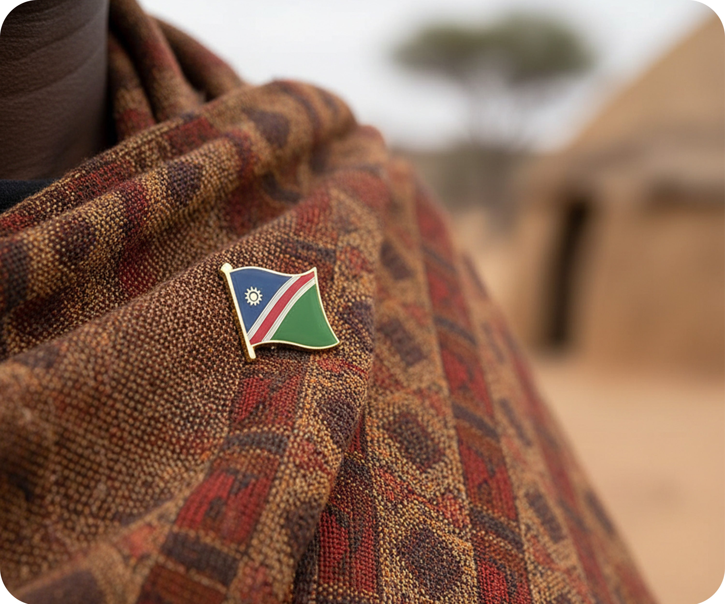 Namibia Flag Pin Badge