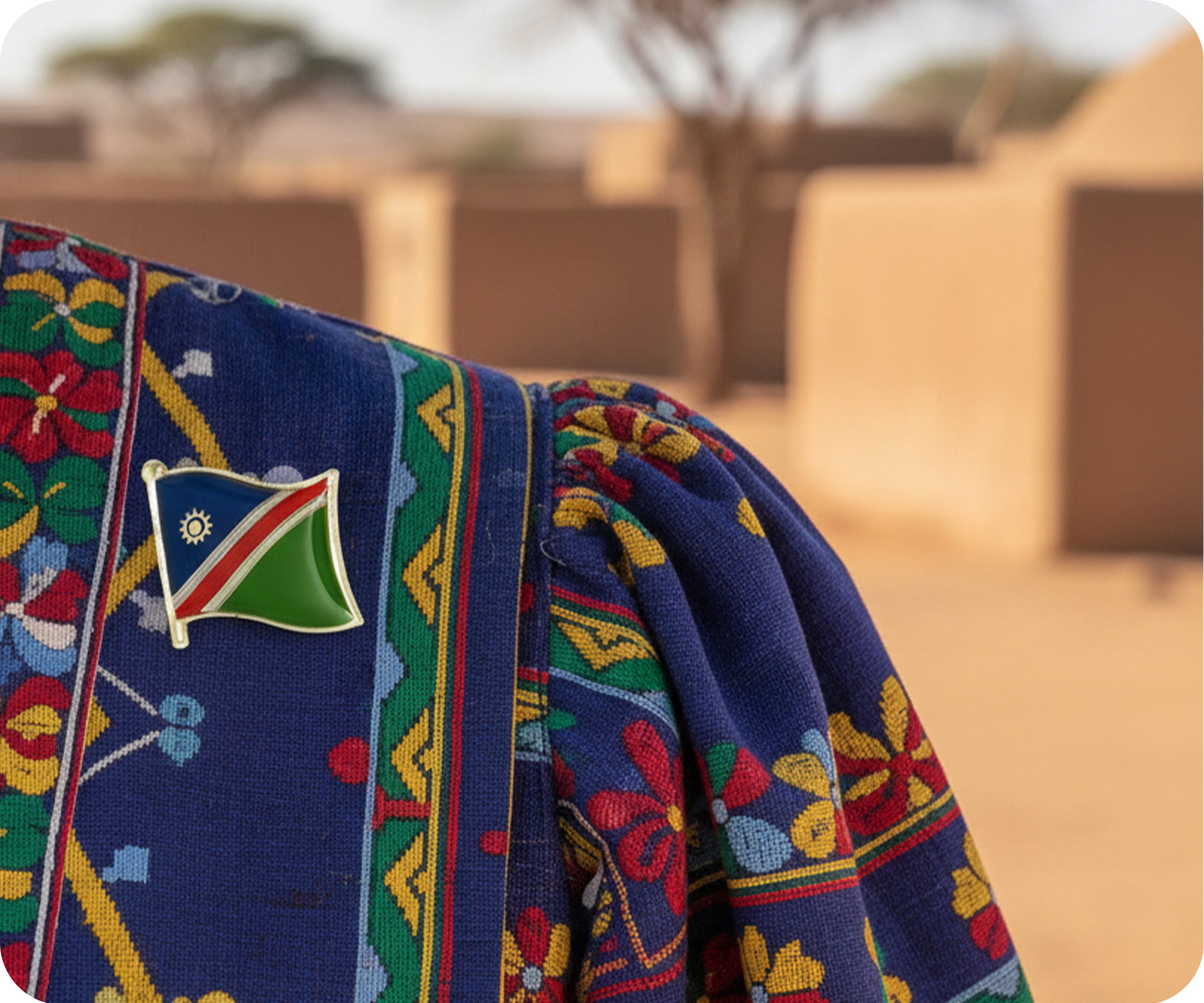 Namibia Flag Pin Badge