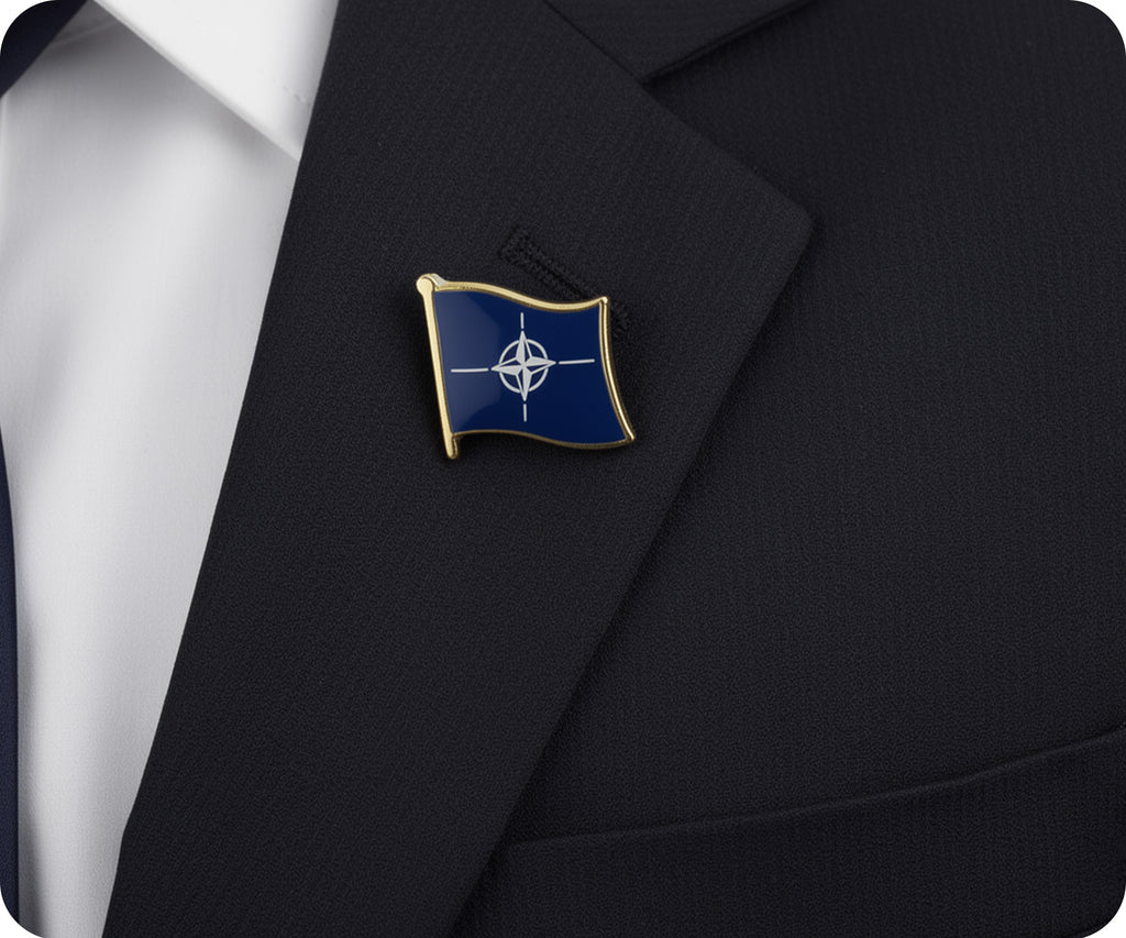 NATO Flag Pin Badge