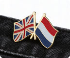 United Kingdom & Netherlands Friendship Pin Badge