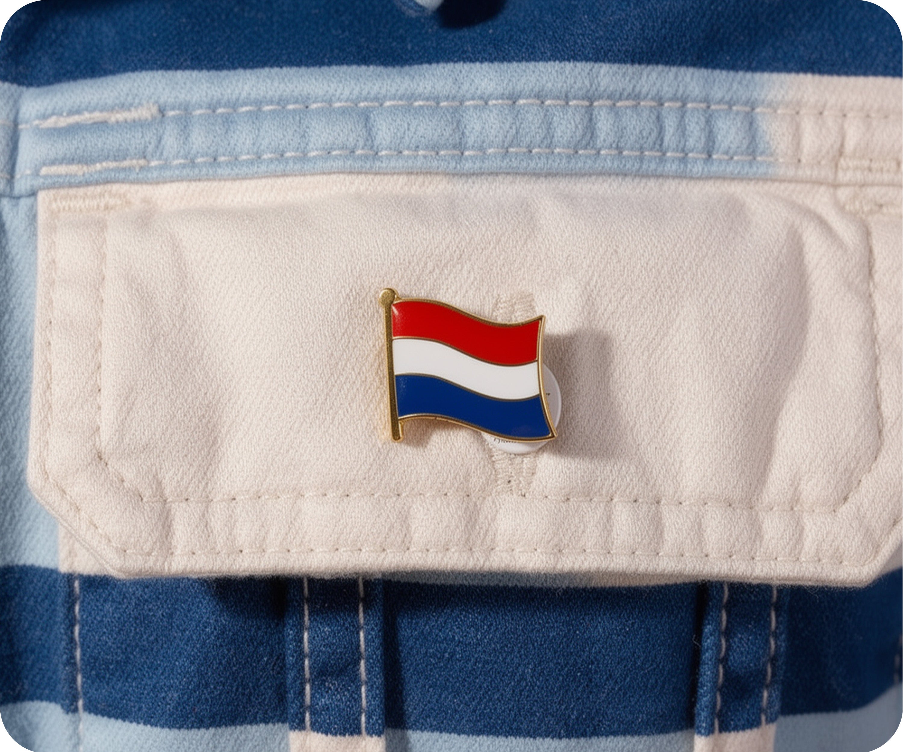 Pin con la bandera de los Países Bajos  Imagen secundaria del producto