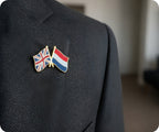 United Kingdom & Netherlands Friendship Pin Badge