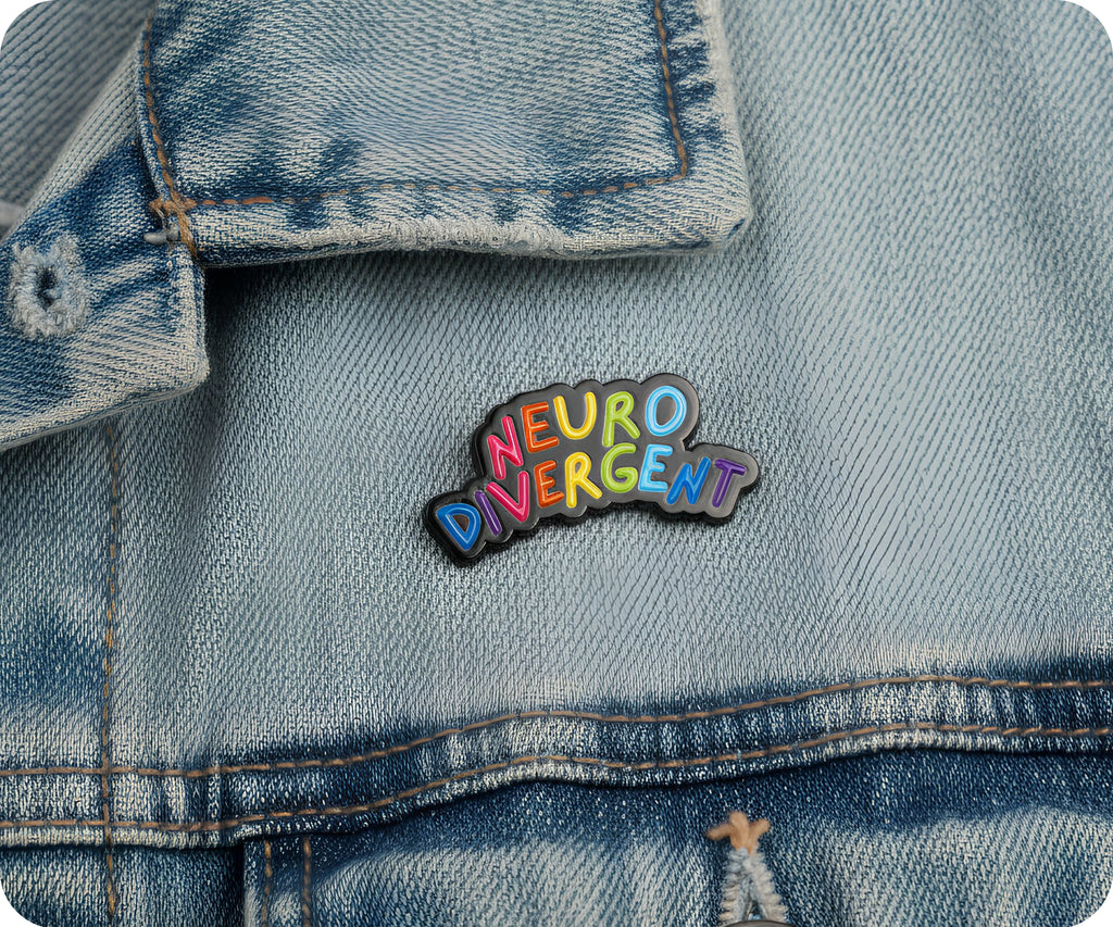 Neurodivergent Rainbow Pin Badge