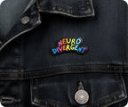 Neurodivergent Rainbow Pin Badge