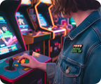 Never Give Up Gamer Pin Badge