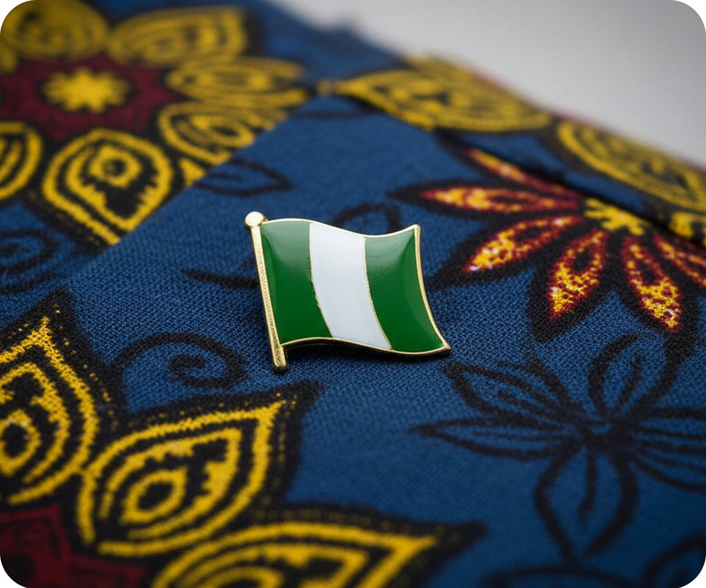 Nigeria Flag Pin Badge