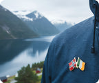 Norway & Ireland Friendship Pin Badge