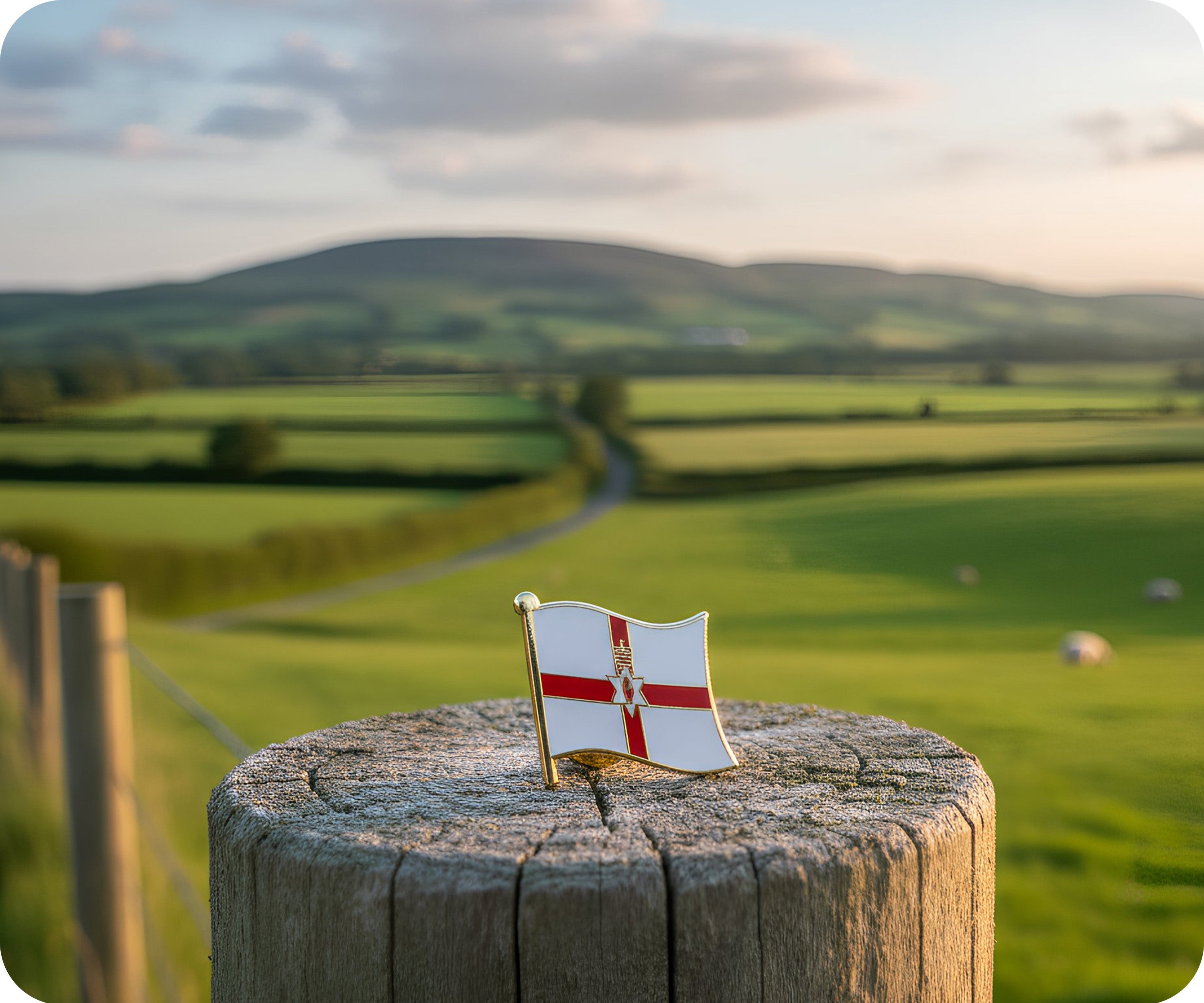Pin con la bandera de Irlanda del Norte Imagen secundaria del producto