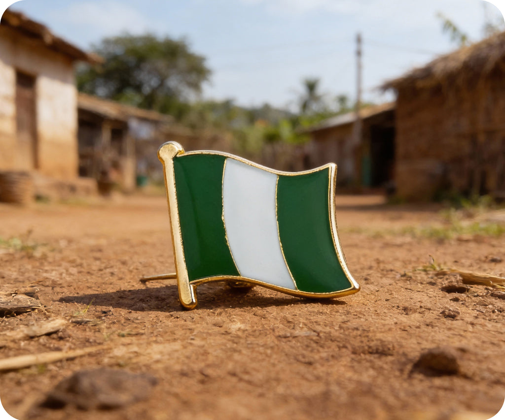 Nigeria Flag Pin Badge