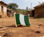 Nigeria Flag Pin Badge