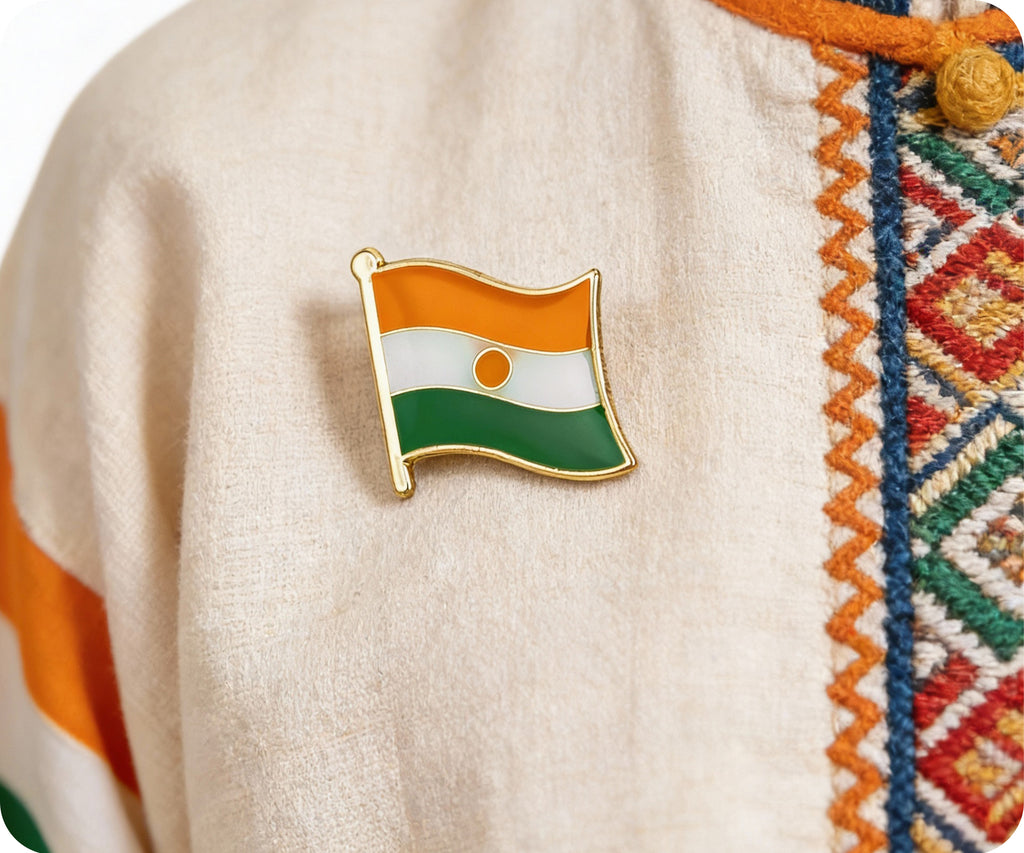 Niger Flag Pin Badge