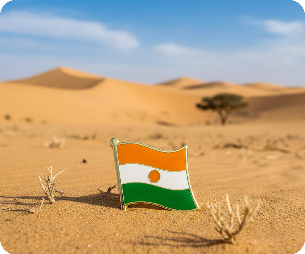 Niger Flag Pin Badge