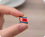 North Korea Flag Pin Badge