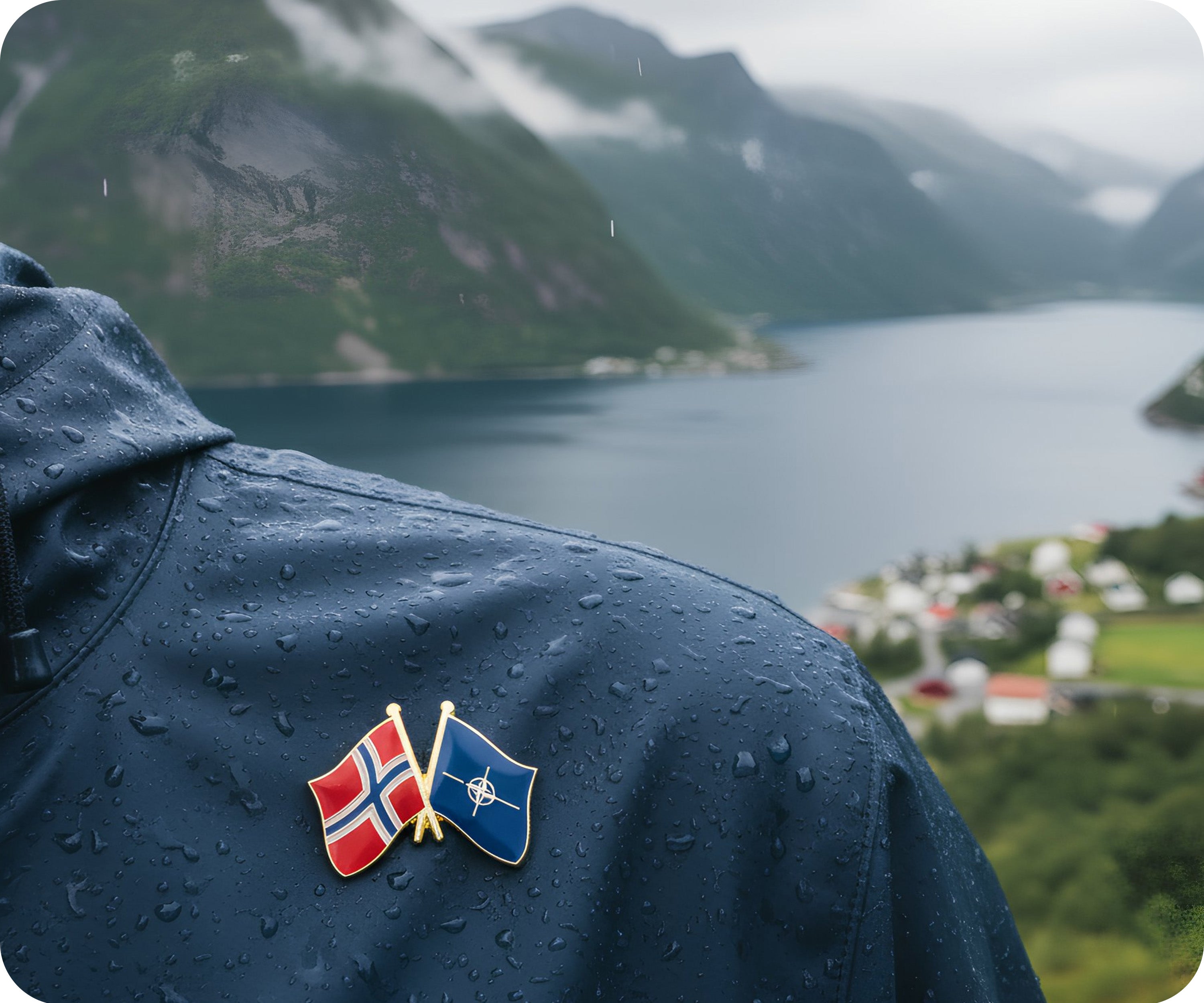 Norway & NATO Friendship Pin Badge