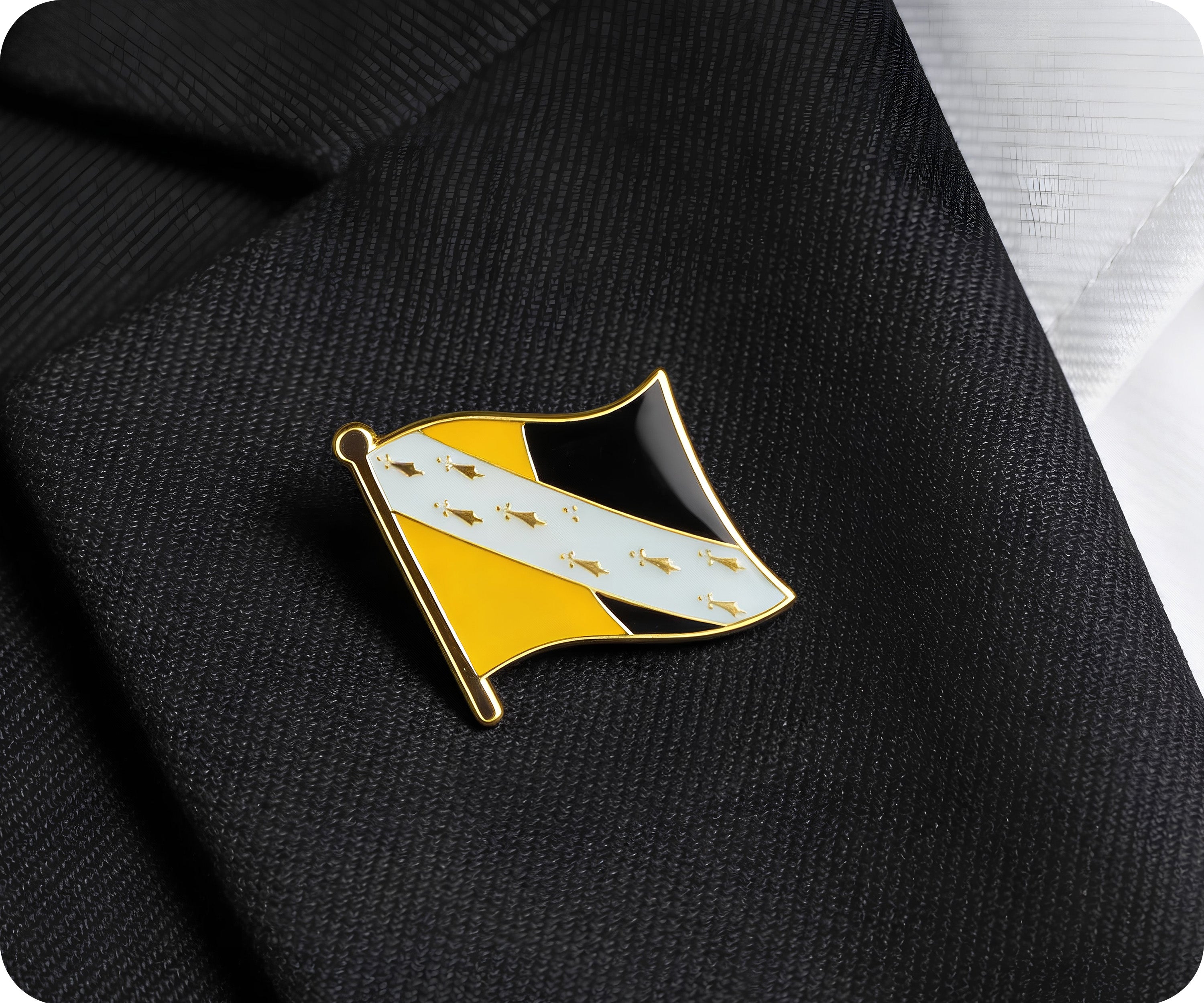 Norfork County English Flag Pin Badge