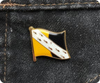 Norfork County English Flag Pin Badge