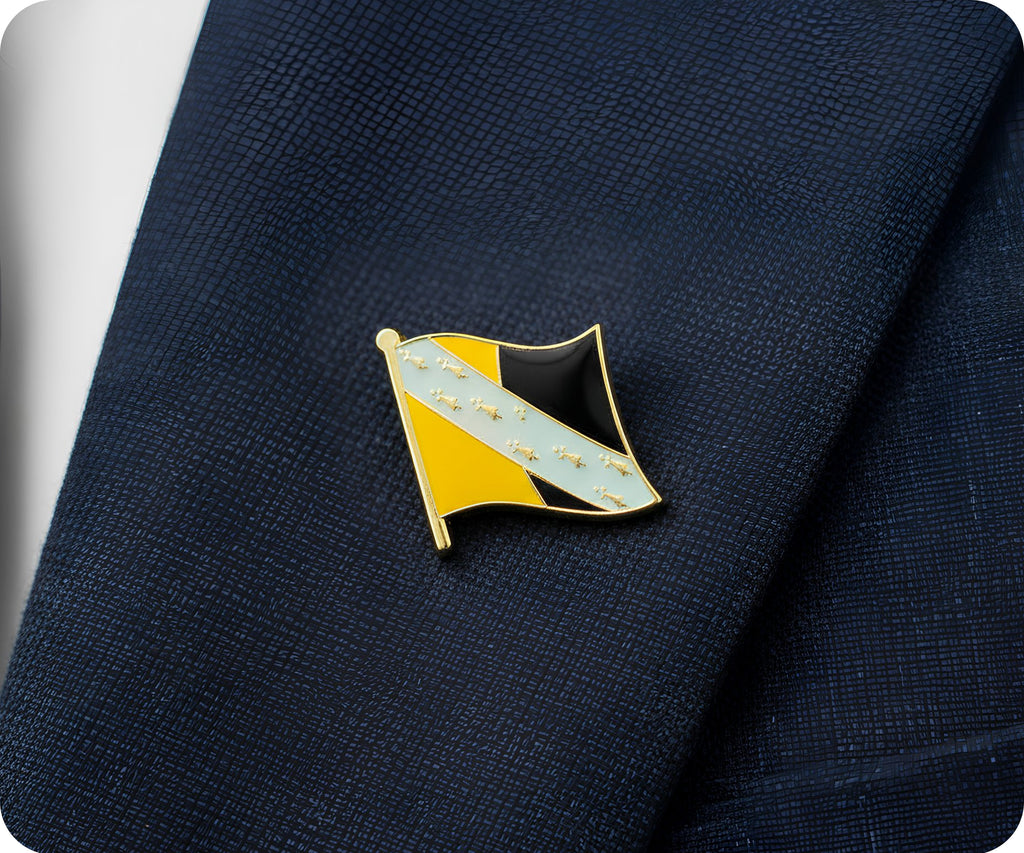 Norfork County English Flag Pin Badge