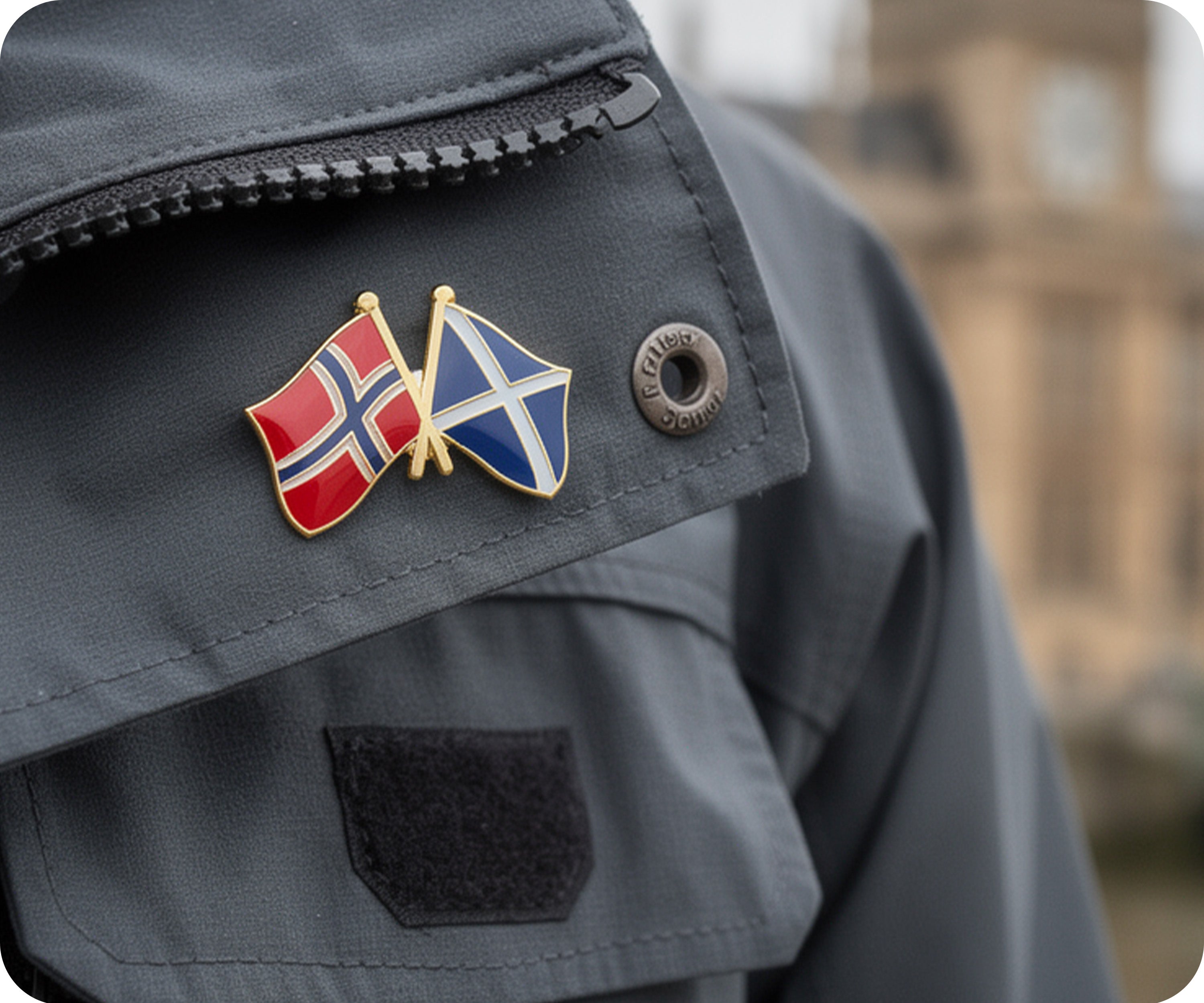 Pin de la amistad entre Noruega y Escocia Imagen secundaria del producto