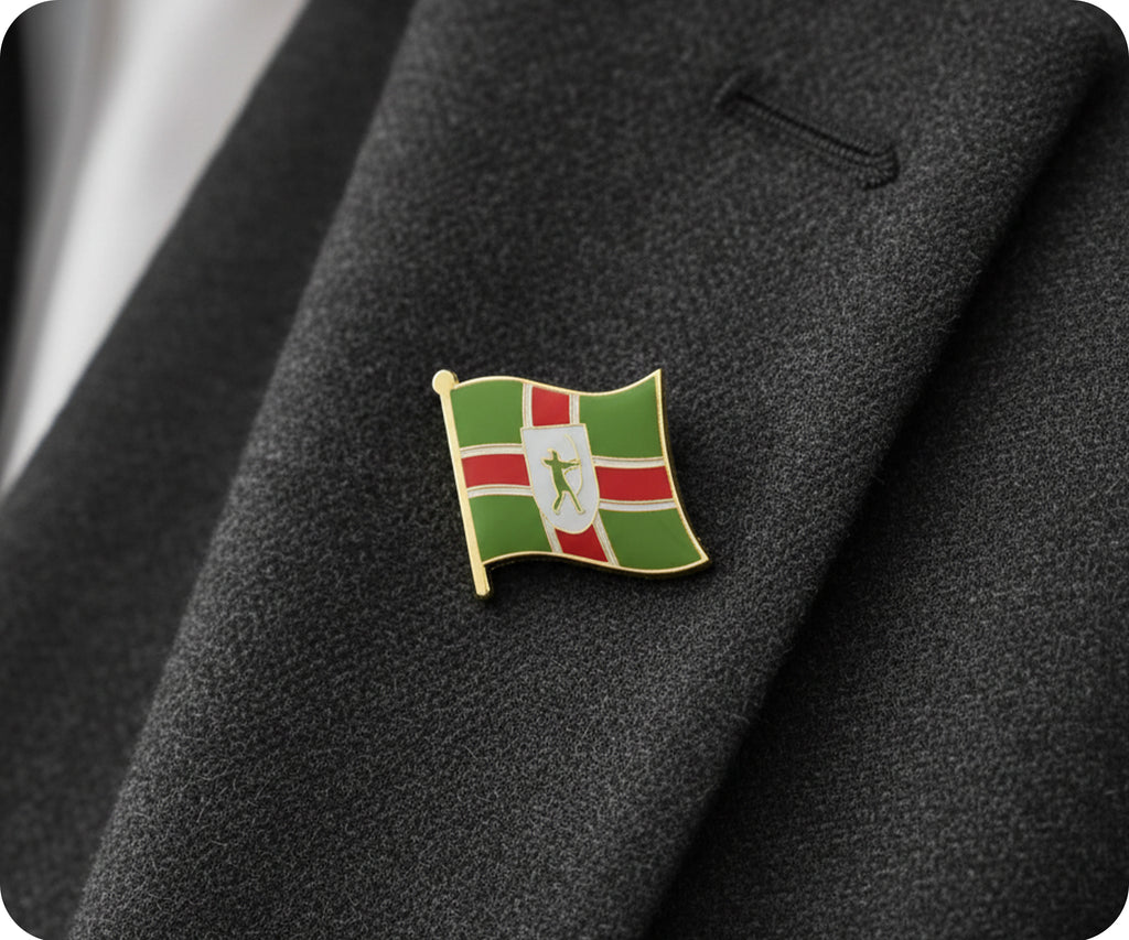 Nottinghamshire County English Flag Pin Badge