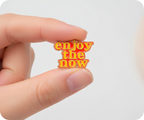 Enjoy The Now Pin Badge