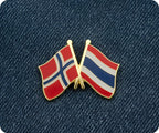 Norway & Thailand Friendship Pin Badge