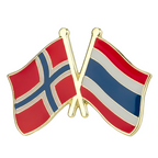 Norway & Thailand Friendship Pin Badge