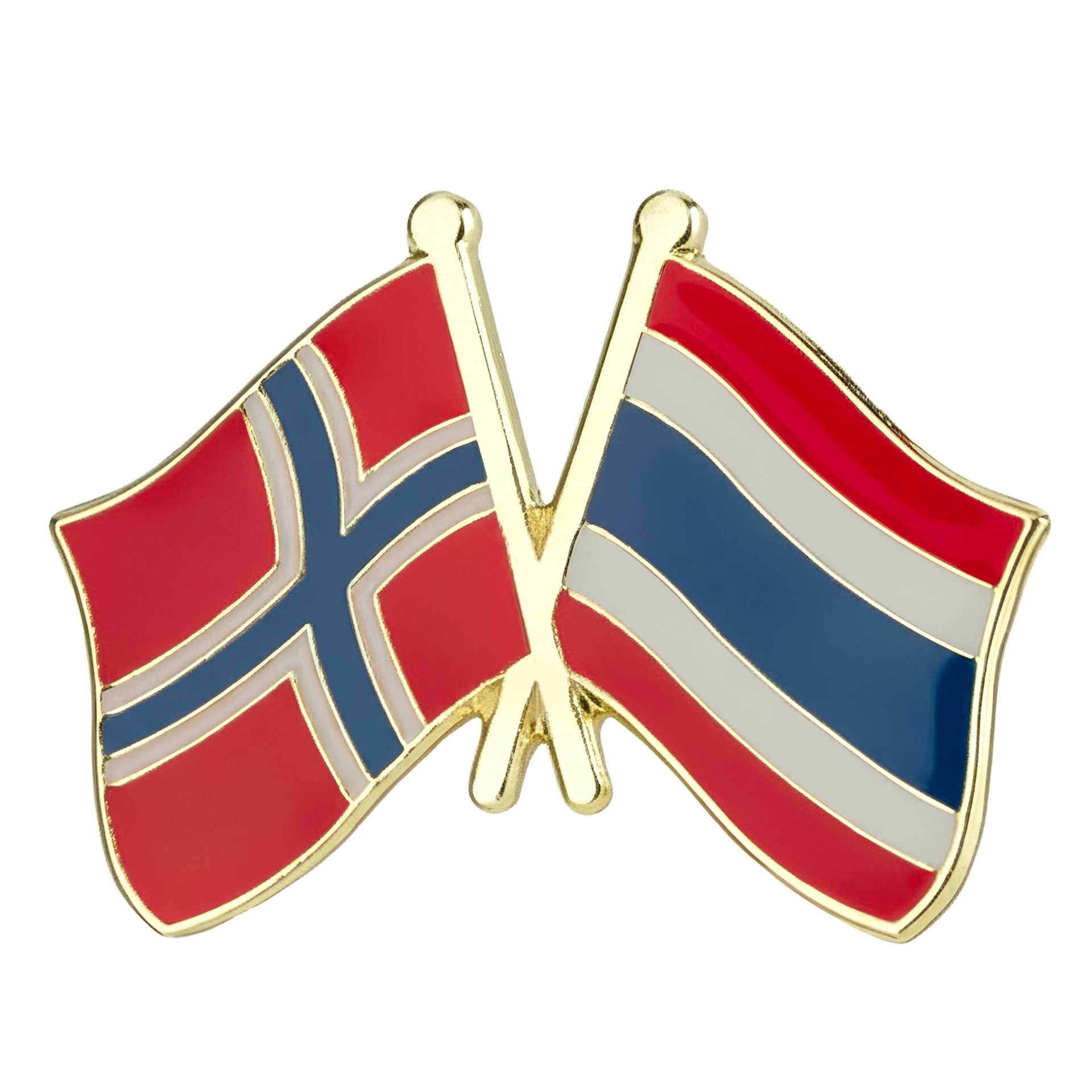 Norway & Thailand Friendship Pin Badge