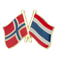 Norway & Thailand Friendship Pin Badge