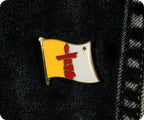 Nunavut Canadian Regional Flag Pin Badge