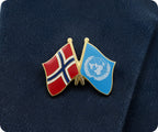 Norway & United Nations U.N. Friendship Pin Badge